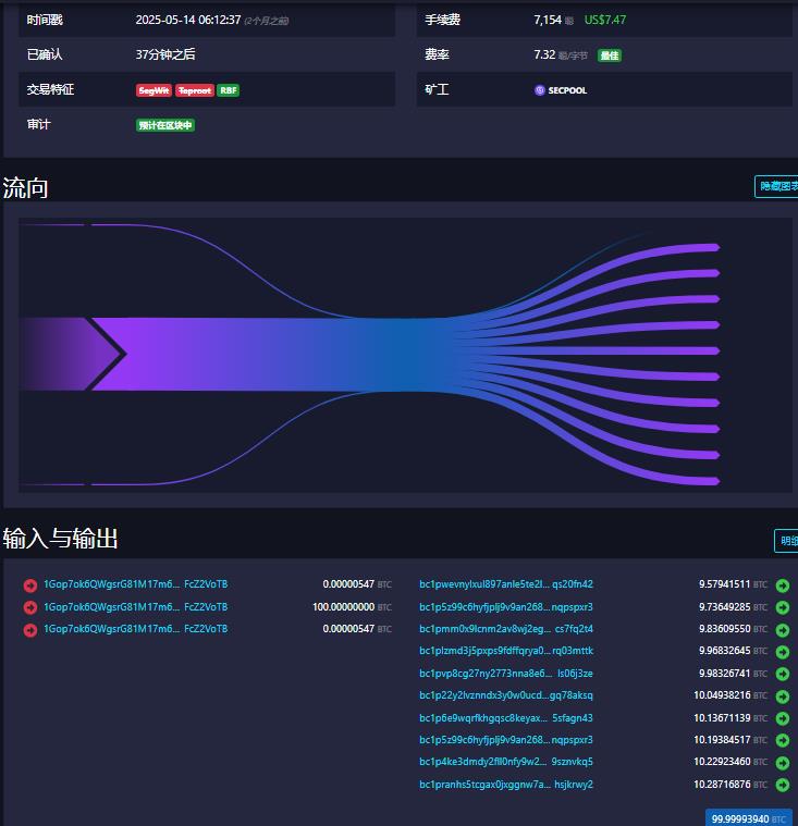 Mempool:比特币内存池数据展示