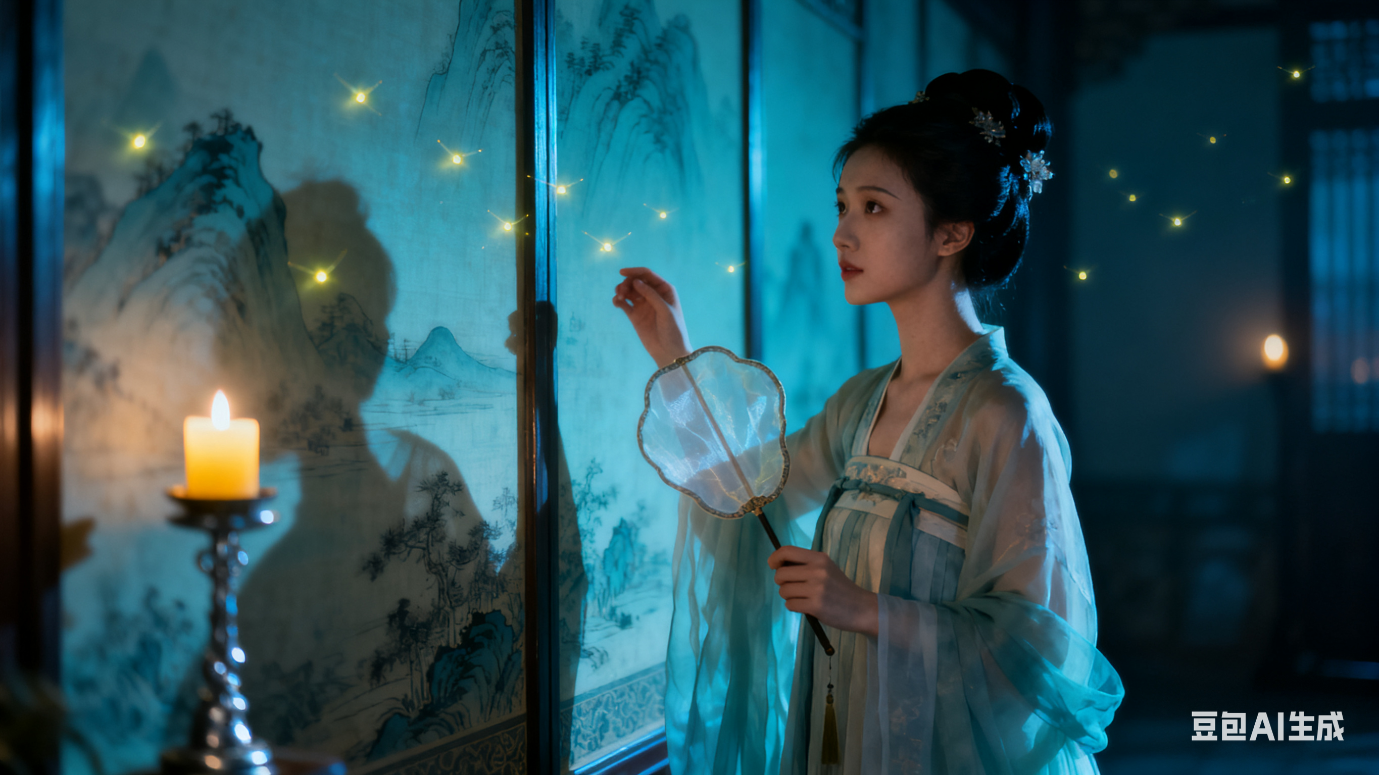 中国古典诗词现代绘画风格提示词