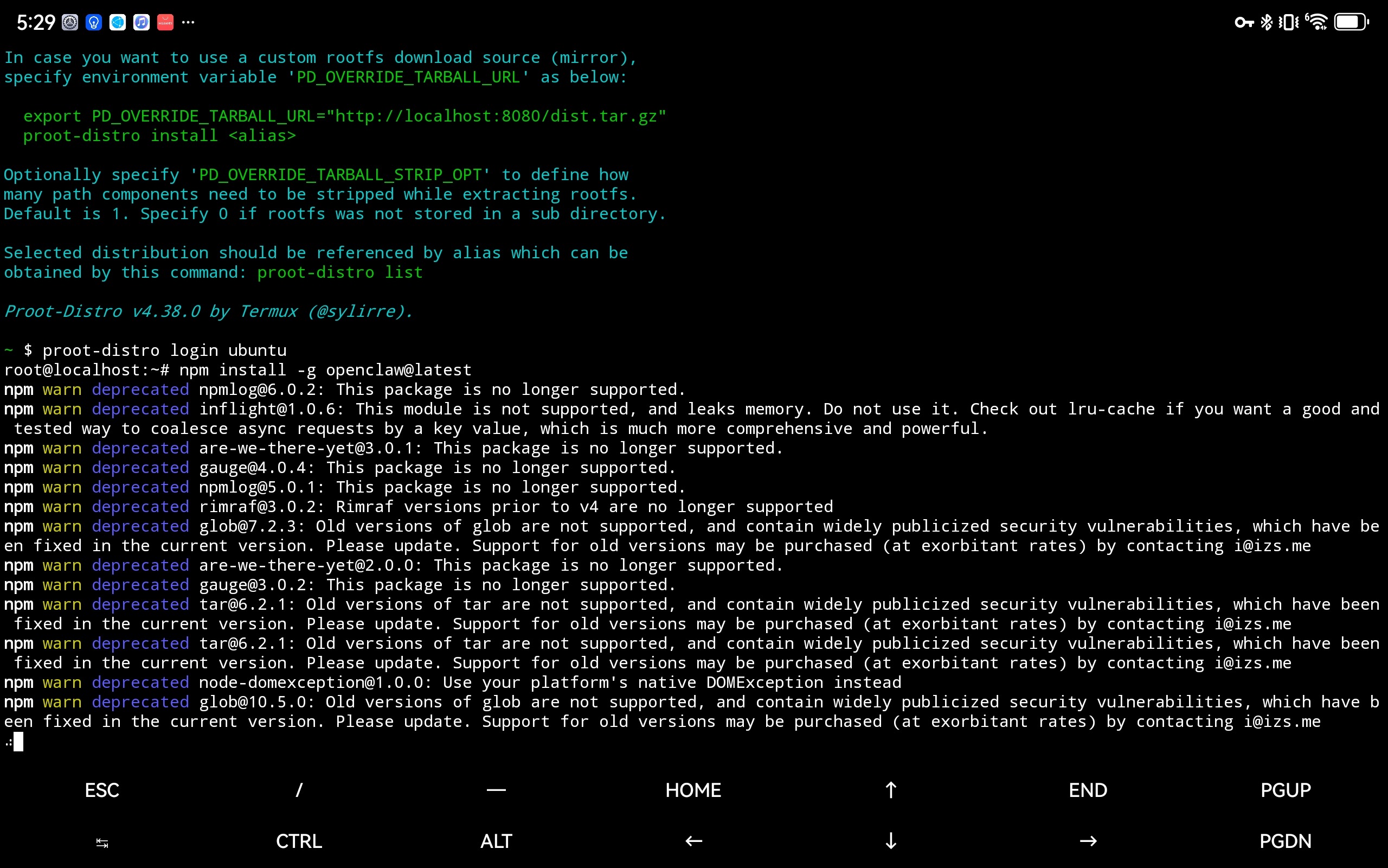 老平板用OpenClaw：如何把OpenClaw安装到华为平板电脑